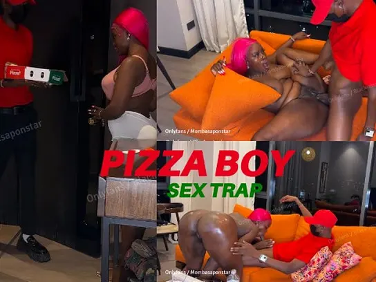 Mombasapornstar gets her best fuck ever from a delivery pizza man XXX Video
