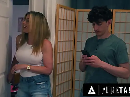Leana Lovings caught by stepson & plowed firm by Nick Drains & Tommy Pistol in FFM threeway XXX Video