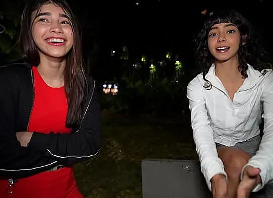 Cristian Tanner, Sara Taylor & Cindy Luna Puny get roughed up in public park XXX Video