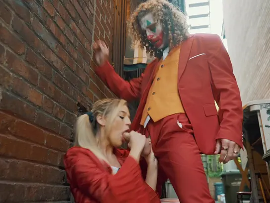 Naughty Super-bitch gets a rough fuck from the Joker for her naughty tricks XXX Video