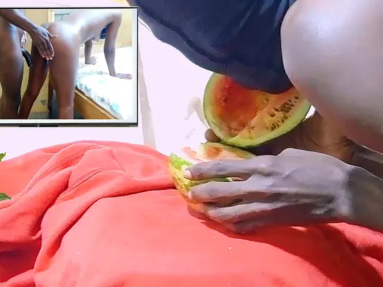 Watch as African hottie gets wet and hot while watching Dicksex & Givensex's romantic fuckfest! XXX Video