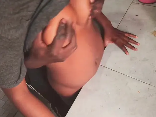 Nigerian boss's son gets pounded hard by horny house maid in the kitchen XXX Video